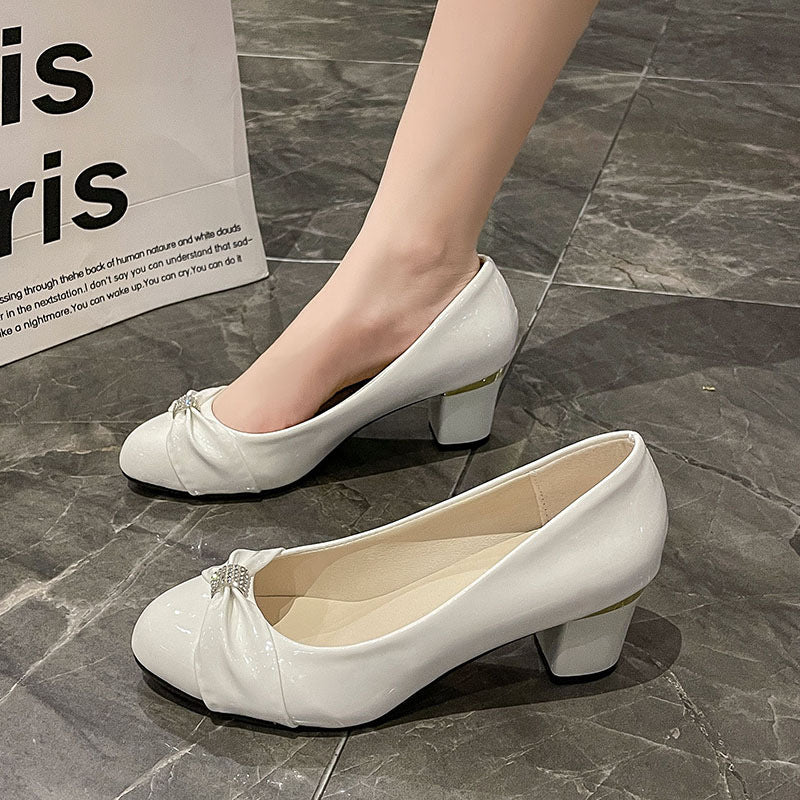 Women's Slip-on Low-cut Round-toe Shoes