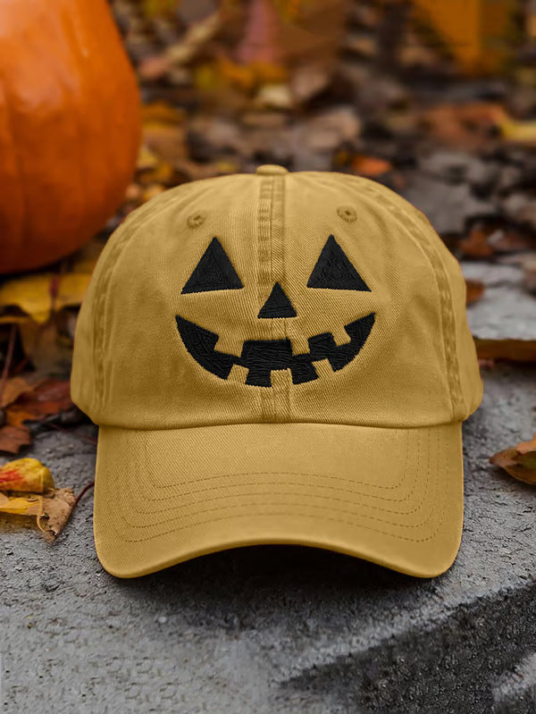 Halloween Personality Pumpkin Autumn Style Printed Hat