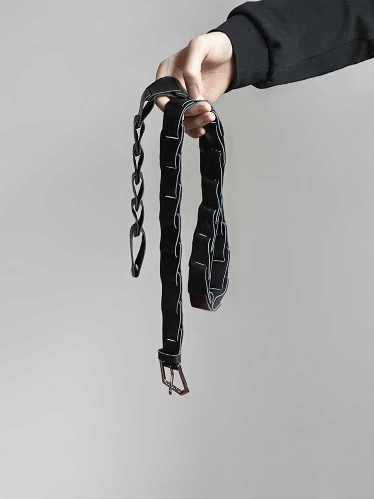 Men's Special-shaped Buckle Stitching Pant Belt