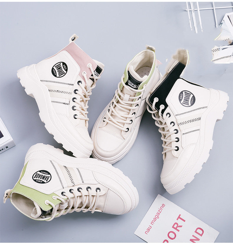 New Martin Boots Women Fashion British Style Thick Sole