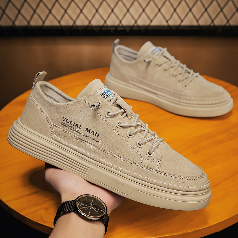 Men's Shoes, Autumn, Construction Site  Sports, Leisure, Board Shoes, Waterproof, Non-slip Tooling, Wear-resistant Labor Protection Tide Shoes