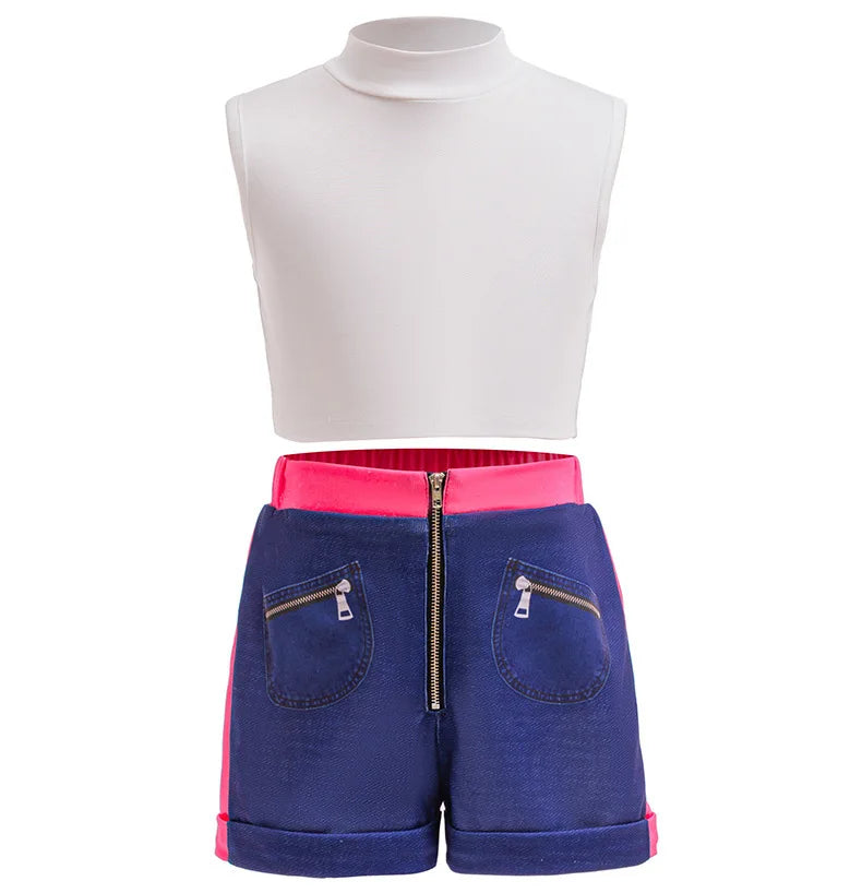 Halloween children's costumes Girls hunter cosplay costume Korean style girl group suit Girls Fashion stage show costumes