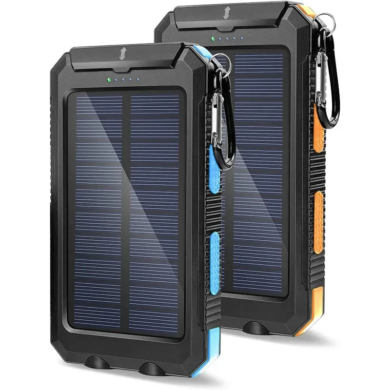 IP67 Waterproof Solar Power Bank 20000mah Solar Charger Waterproof Phone Power Bank Portable for Cell