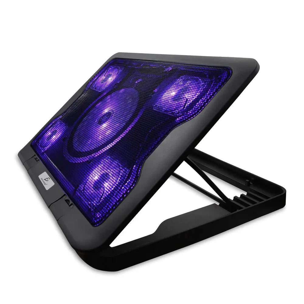 USB-Voltage Laptop Cooling Pad Plastic Stand with 5 Fans for Computer & Gaming Laptop Cooler & Holder