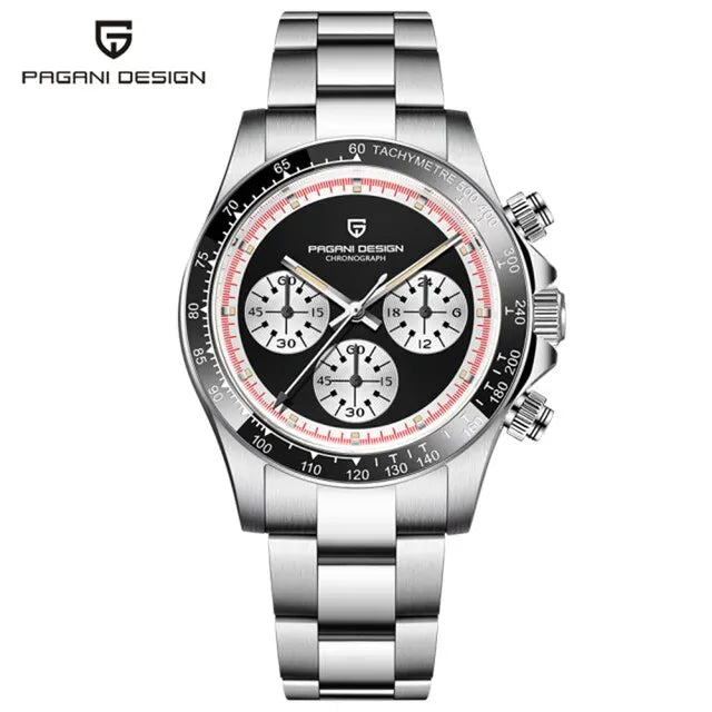 New PAGANI DESIGN 1676 New Men's Watches Quartz Wrist Watch Men Retro Sports Chronograph Japan VK63 Sapphire Glass Clock