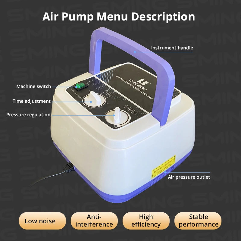 4-Cavity Electric Air Compression Leg Massager Wraps Arm Waist Foot Massage Machine Promote Blood Circulation Body Shapping