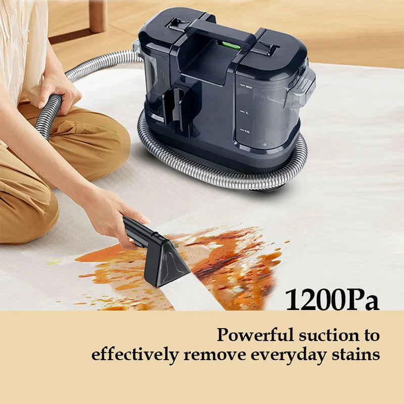 500W Carpet Cleaner Upholstery Multi-function Vacuum Cleaner Dust Collection and Cleaning 2 in 1 with Dual Water Tank Dust Colle