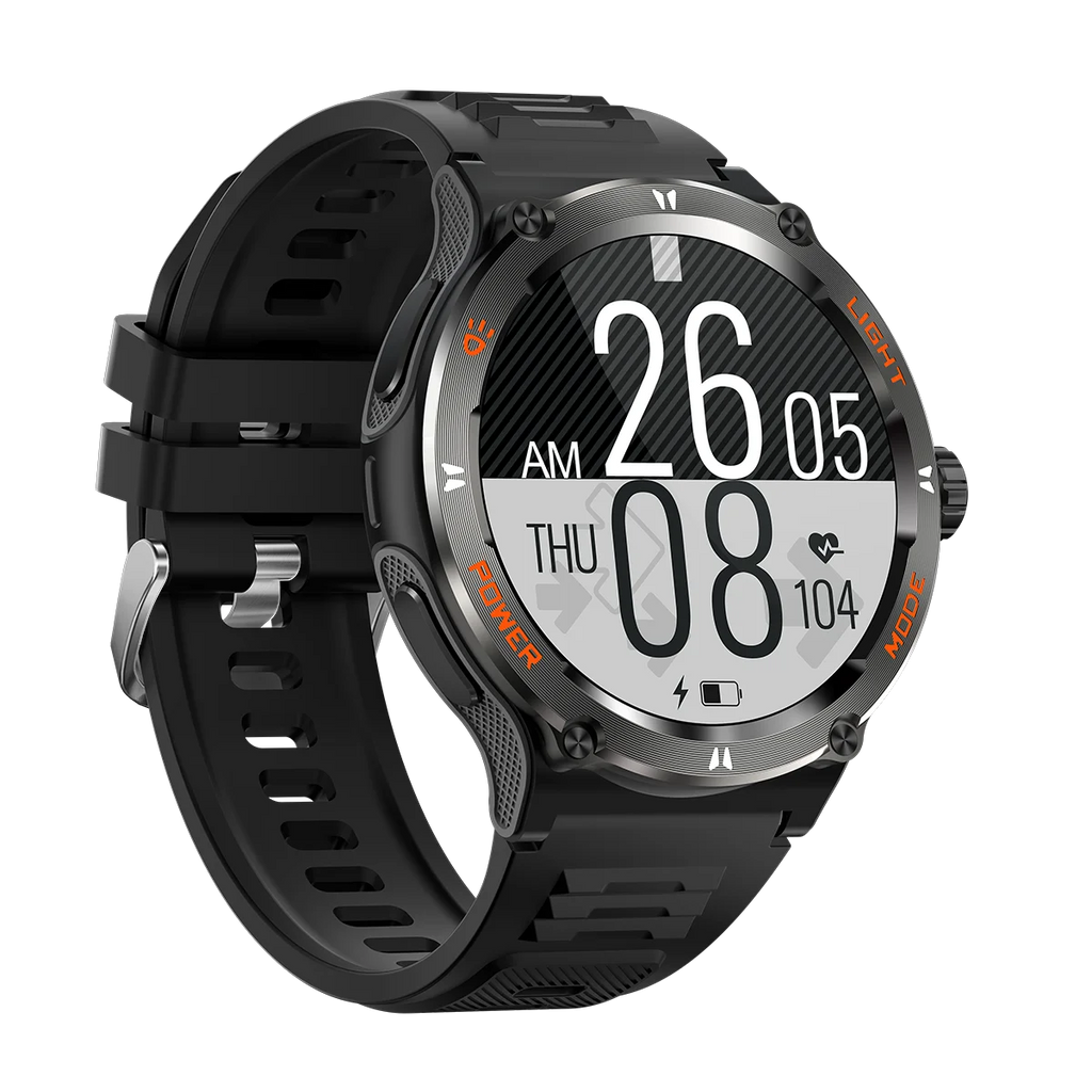 2024 new Smart Watch Men KT76 Sport Smart watches For Men Woman LED Flashlight Compass Bluetooth Call Heart Rate 3ATM Waterproof