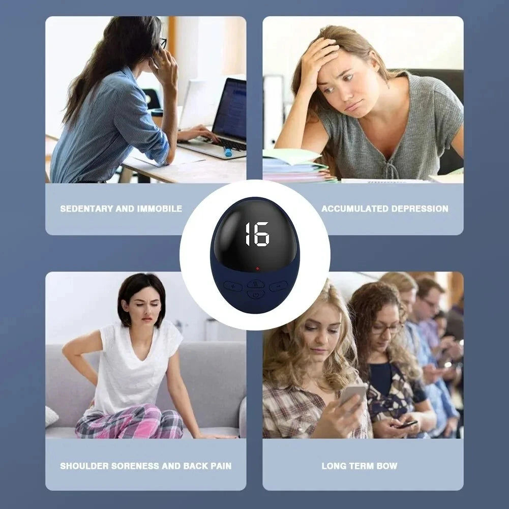 EMS Mini Massager Convenient Cervical Vertebra Massage Home Electric Meridian Pulse Shoulder Neck USB Charge Full Body Massager