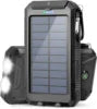 Outdoor Portable 20000mah Solar Power Bank Dual Usb 5V 2A Camping Solar Battery Pack Solar Power for Phone