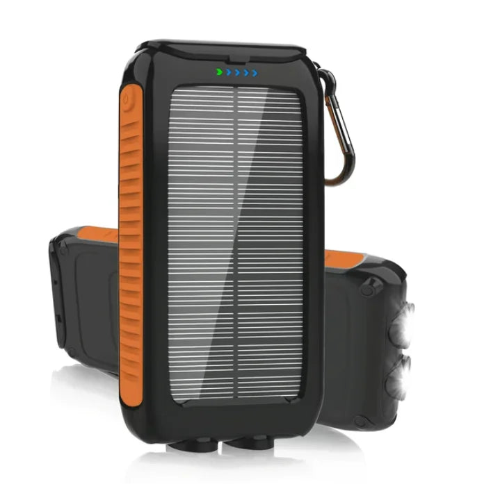 30000mAh Portable Charging Powerbank Chargeur Solaire Strong LED Light Solar Power Bank for Outdoors Camping Emergency