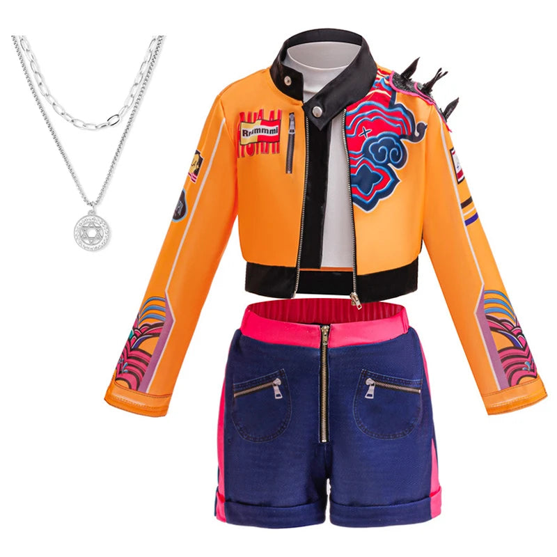 Halloween children's costumes Girls hunter cosplay costume Korean style girl group suit Girls Fashion stage show costumes