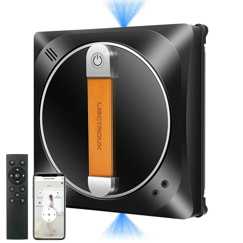 Window Vacuum Robot Cleaner Liectroux YW910,Double Water Spray,Laser Sensor,Home Floor Windows Robot Vacuum Cleaner,App Control