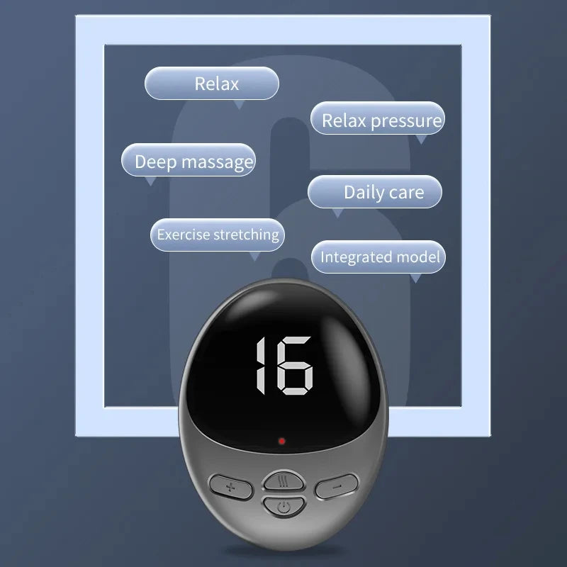 EMS Mini Massager Convenient Cervical Vertebra Massage Home Electric Meridian Pulse Shoulder Neck USB Charge Full Body Massager