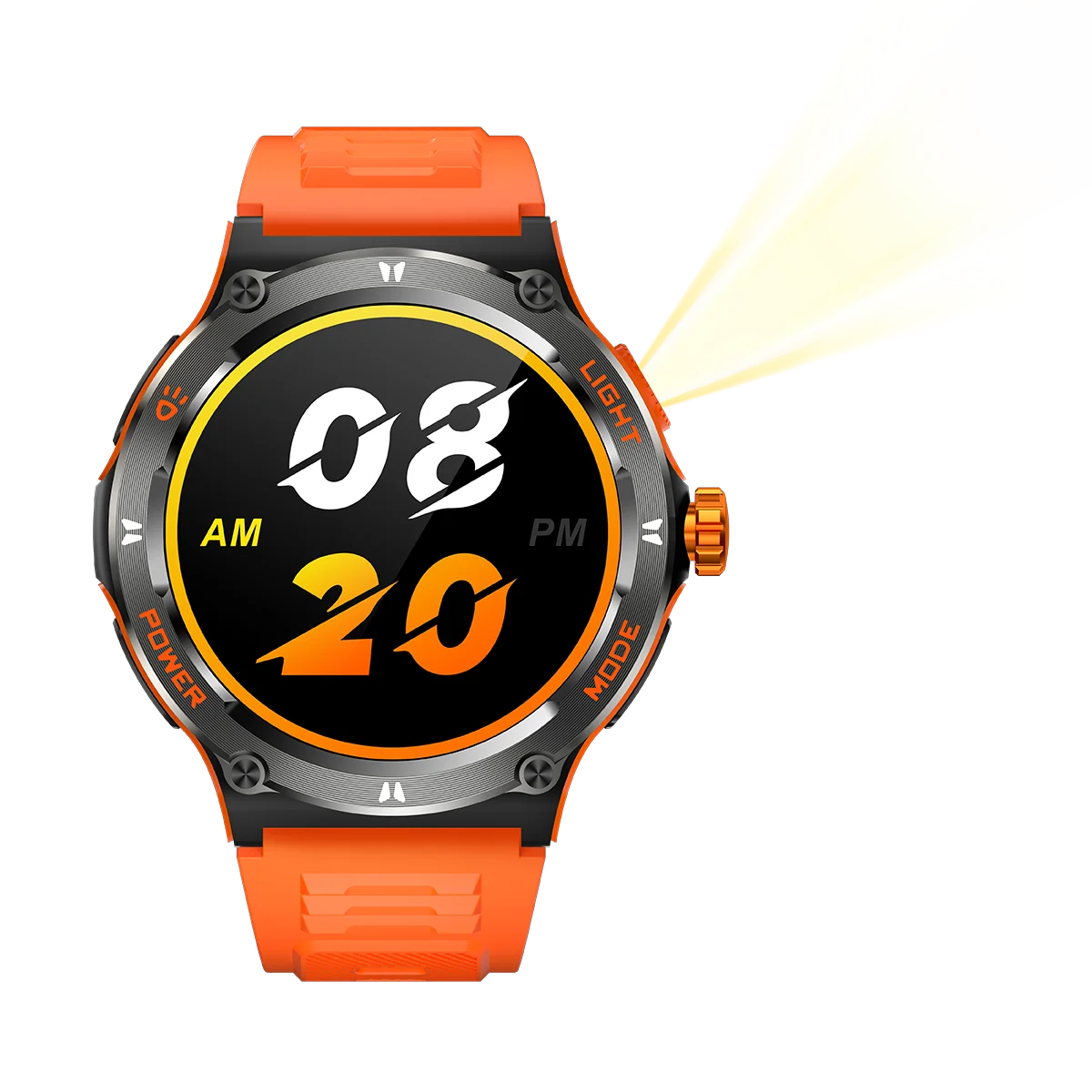 2024 new Smart Watch Men KT76 Sport Smart watches For Men Woman LED Flashlight Compass Bluetooth Call Heart Rate 3ATM Waterproof