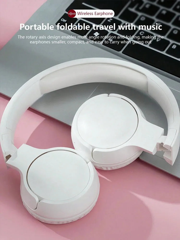 Wireless headset, Jerry 5.3, long battery life, computer/ipad/mobile phone universal, listening/gaming wireless headset