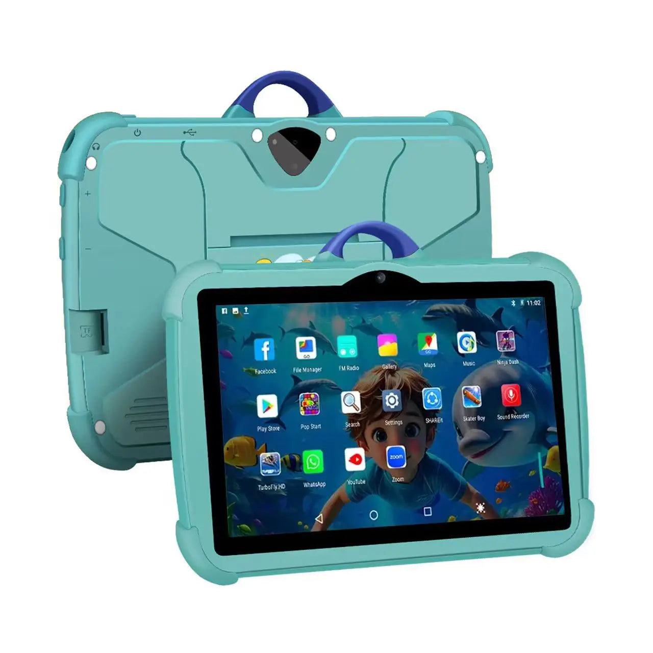 2026New Design 7 Inch Kids Tablet Children's Android 7 Quad Core Reinforced Corners Capacitive Touch 4GB for Educational Use