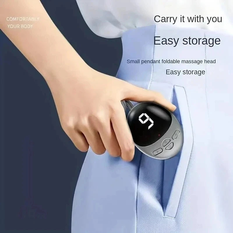 EMS Mini Massager Convenient Cervical Vertebra Massage Home Electric Meridian Pulse Shoulder Neck USB Charge Full Body Massager