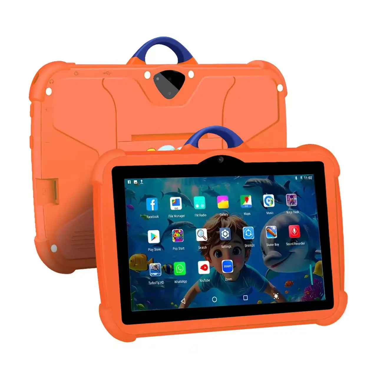 2026New Design 7 Inch Kids Tablet Children's Android 7 Quad Core Reinforced Corners Capacitive Touch 4GB for Educational Use