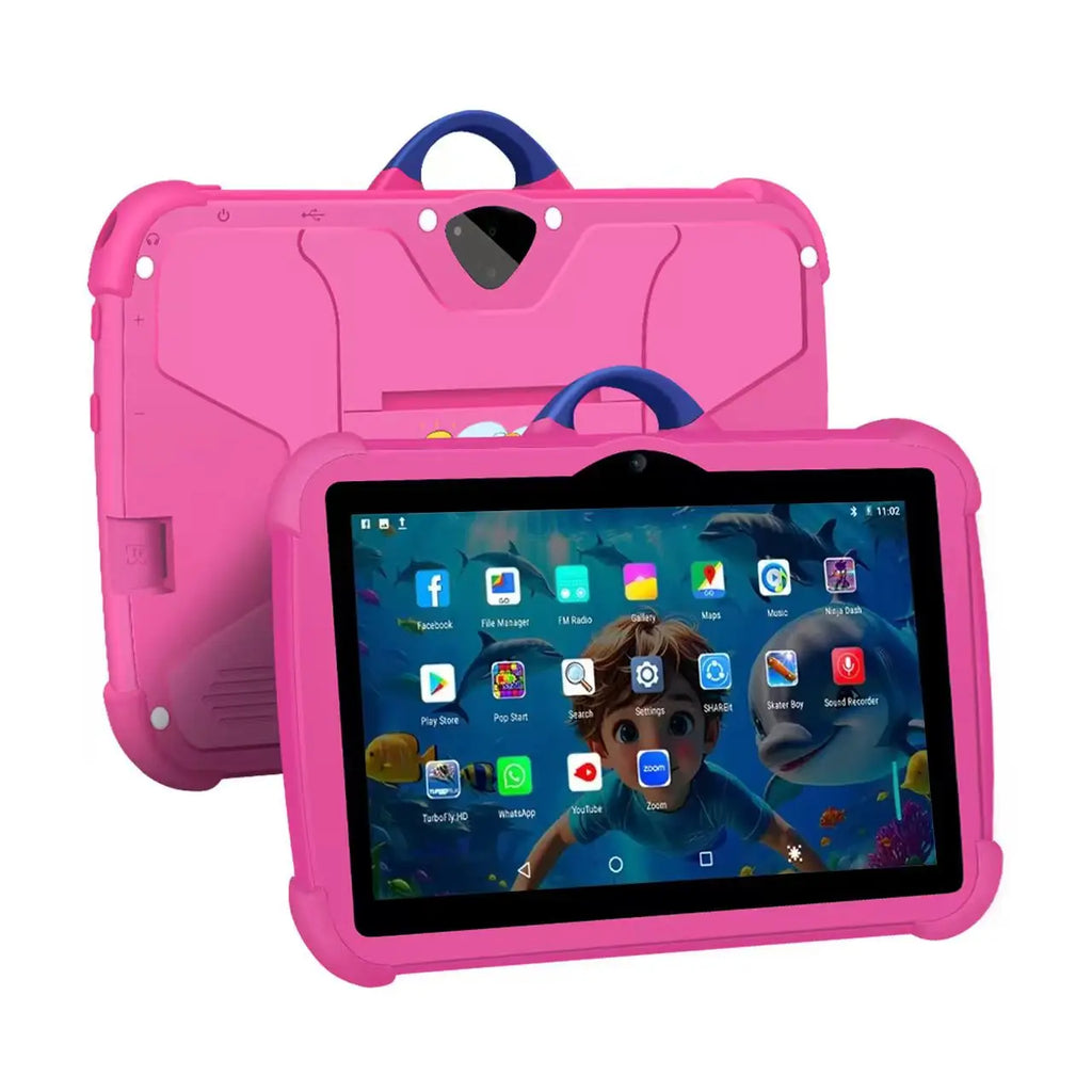 2026New Design 7 Inch Kids Tablet Children's Android 7 Quad Core Reinforced Corners Capacitive Touch 4GB for Educational Use