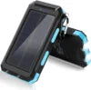 Outdoor Portable 20000mah Solar Power Bank Dual Usb 5V 2A Camping Solar Battery Pack Solar Power for Phone
