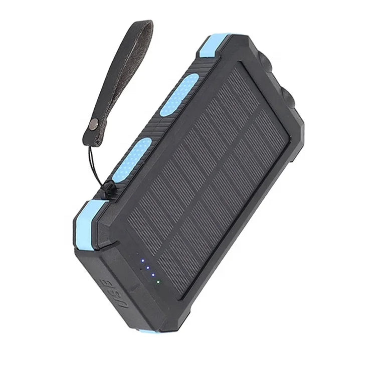 Outdoor Emergency Portable Solar Power Bank Type-c 20000mah Dual Usb Solar Panel Portable Power Station