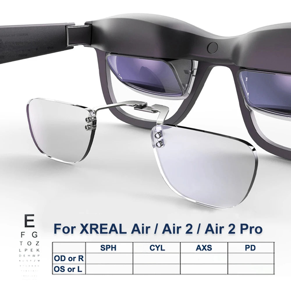 Prescription Lenses For Xreal Air/Air 2/Pro/One AR Smart Glasses Lens Custom Myopia Hyperopia Astigmatism Anti-Blue Eyeglasses