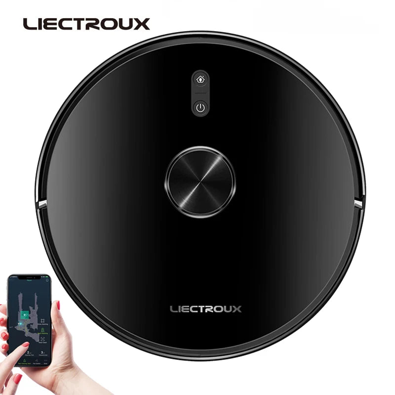 Robot Vacuum Cleaner Liectroux / LILIN X6,Laser Lidar Navigation,Wet & Dry Mopping,6.5KPa Suction,Multi-Floor Map,Carpet Boost