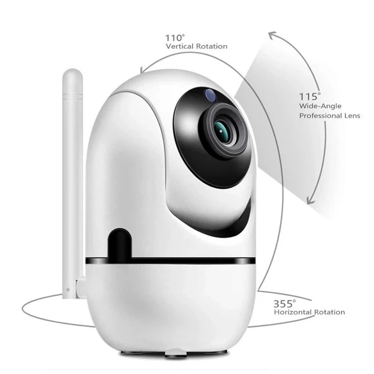 1080P WiFi Smart Home Camera with Two-Way Audio, Digital Zoom, Night Vision and Motion Detection