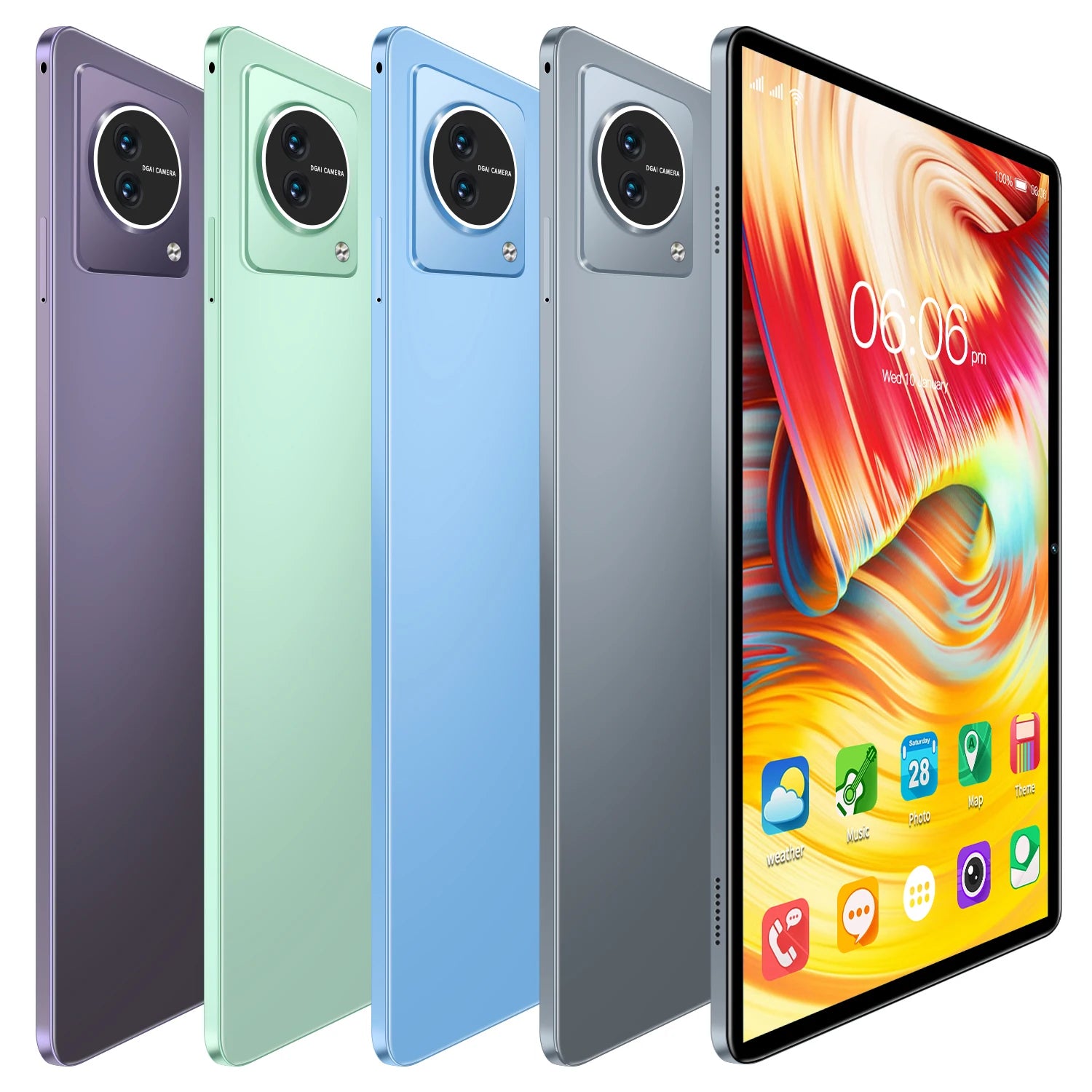 10.1-Inch Android Tablet 16GB RAM 512GB ROM Dual Sim Card Dual Slot Touch Screen Multifunctional Qualcomm Octa Core WiFi