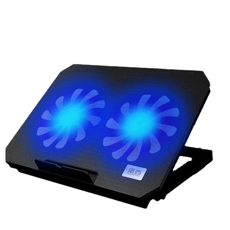 Wholesale 14 Inch Dual Fan Laptop Computer Bracket Plastic Radiator Air-Cooled Multi-Angle Adjustment Double Fans in Stock