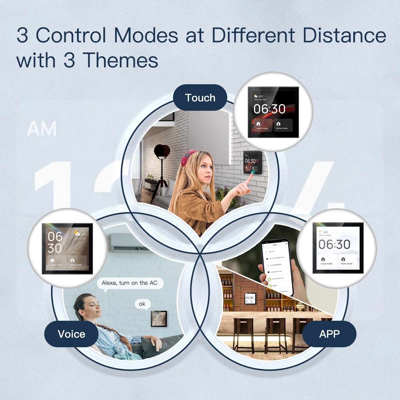 New Golden Security 4 Inch Zigbee Built-in Alexa Gateway Voice Control Smart Home Automation Control Panel Linux Gateway