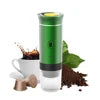 Hot Cold Automatic Coffee Maker with Brew System Portable for Car Use Spanish Language Support Ground Coffee Capsule Compatible