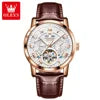 OLEVS 6668 Automatic Mechanical Men's Watches Flywheel Three Eyes Month Week Luxury Watch Automatic Mechanical SmartWatch