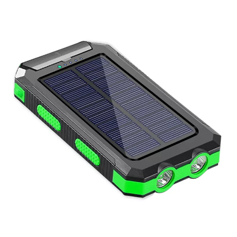 IP67 Waterproof Solar Power Bank 20000mah Solar Charger Waterproof Phone Power Bank Portable for Cell