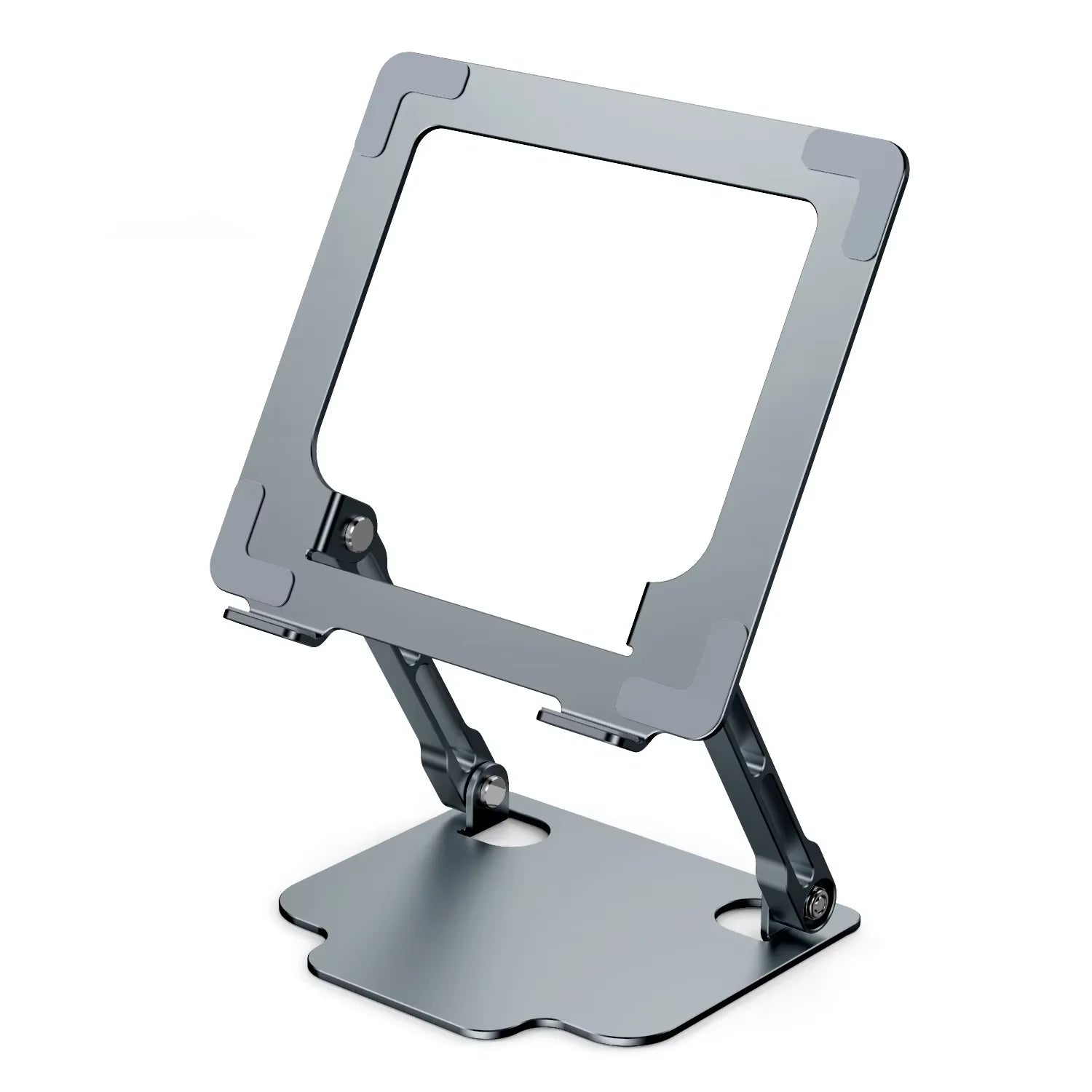 Wholesale Dual Fan Aluminum Alloy Ergonomic  Laptop Stands with Fan Adjustable Foldable Portable  Metal Tablet Cooling Stand