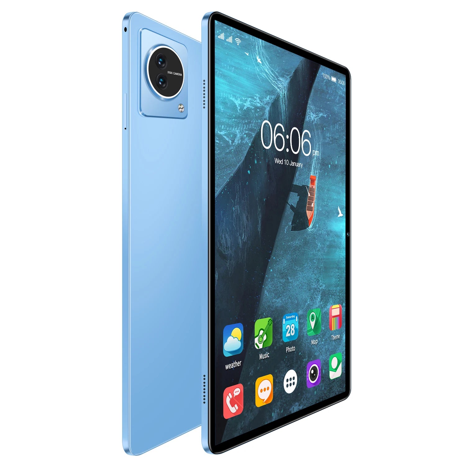 10.1-Inch Android Tablet 16GB RAM 512GB ROM Dual Sim Card Dual Slot Touch Screen Multifunctional Qualcomm Octa Core WiFi