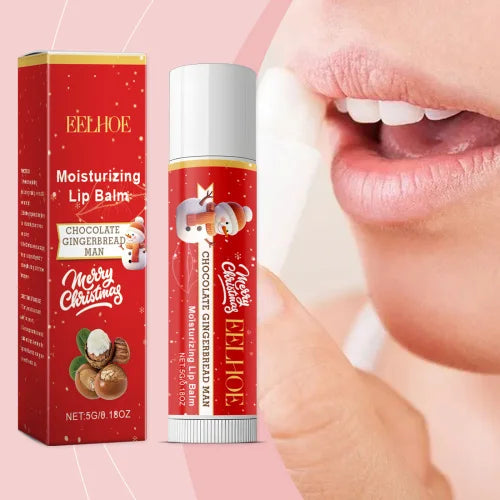 EELHOE Christmas Lip Balm  Gentle Moisturizing  Nourishing And Caring Lip And Skin Care Lip Balm