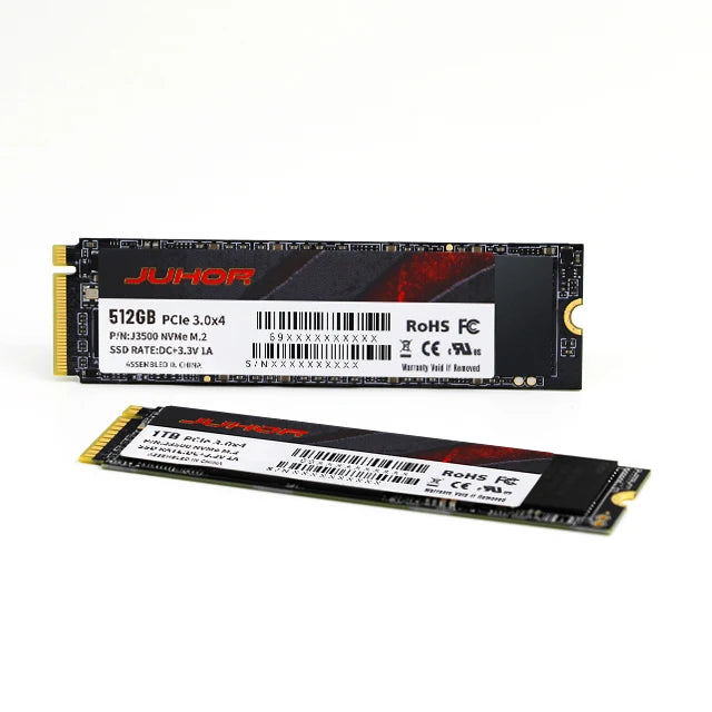 JUHOR 512GB M.2 NVMe Gen3 High-Speed SSD Compact Metal Internal Solid State Drive for Laptop & Desktop PCs 3.0 Nvme SSD