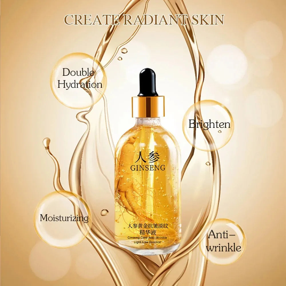100ml 24k Gold Hyaluronic Acid Nicotinamide Face Serum Facial Lifting Collagen Essence Skin Care Serum