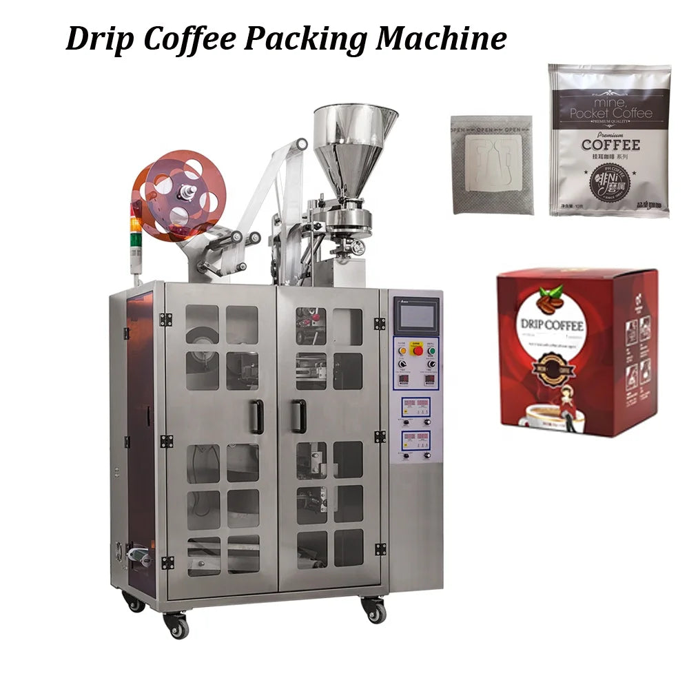 Automatic Coffee Drip Bag Packing Machine for Filling Packaging Hanging Ear Cold Filter Bag Tea Powder