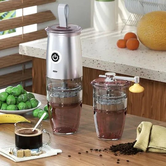 Travel Portable Coffee Grinder Ceramic Grinding Core Manual Electric USB Charging Automatic Coffee Bean Grinder Machine