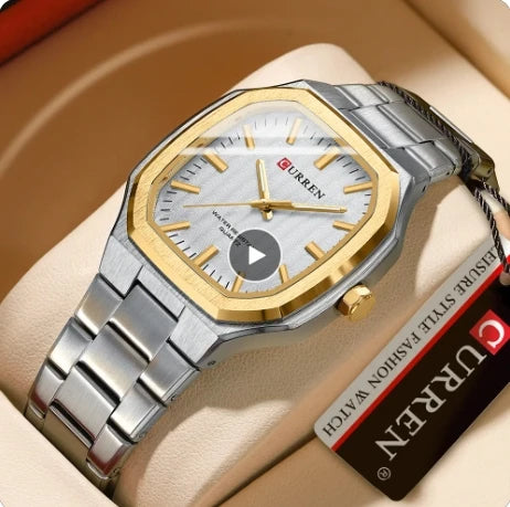 CURREN 8458 Luxury Casual Men's Watches Waterproof Luminous Hands Clock Quartz Wristwatch for Men Male Relojes Relogio Masculino