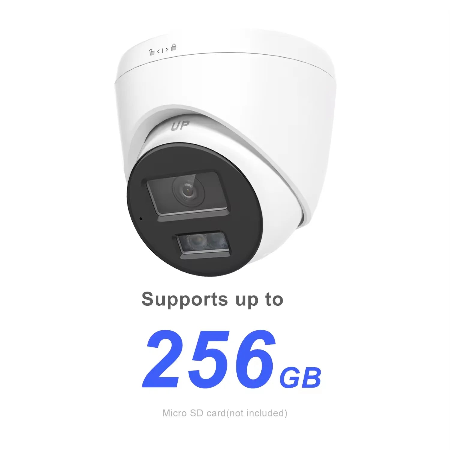 HK OEM 4K IP Camera CCTV Turret Smart Camera IR&Color Dual-Light Human/Vehicle Detection One Way Audio SD Card Slot 120DB WDR