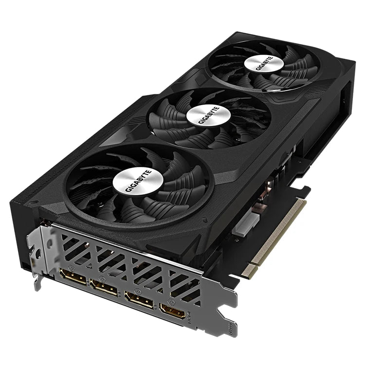 Used GIGABYTE GeForce RTX 4070 Ti SUPER WINDFORCE OC 16G Graphics Card with AI Design Intelligent Learning GDDR6X Memory GPU