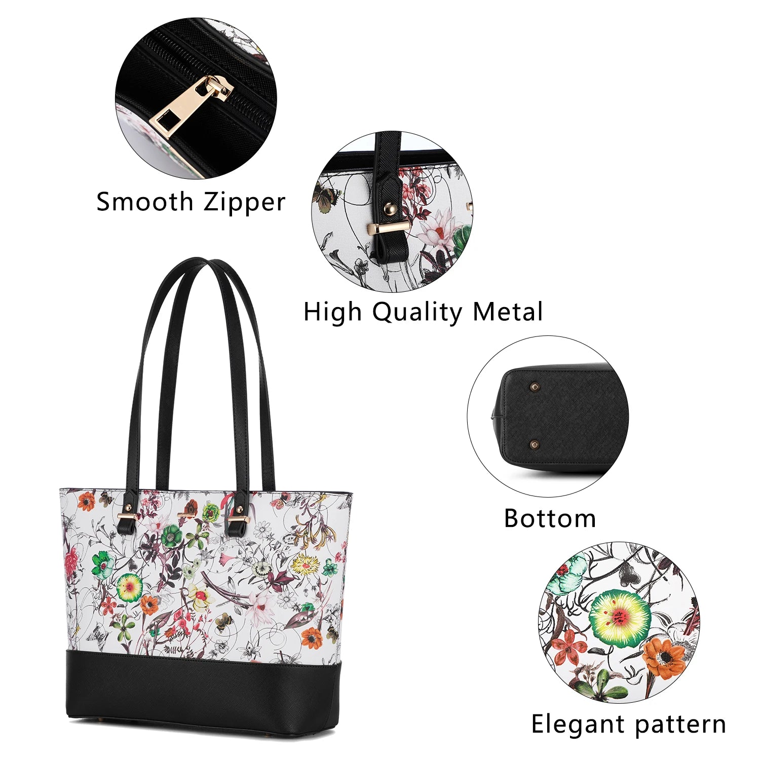 LOVEVOOK Wholesale Boutiques Luxury High Quality PU Material 3 Pieces Handbag Sets Shoulder Bag Wallet Ladies Women Handbags