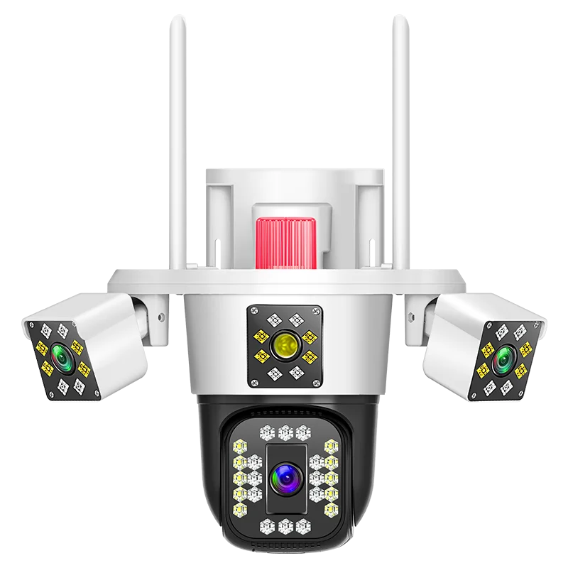 IPC360Home 12mp Outdoor Wifi Camera Home Wireless Home Security Panorama Cctv Ip Cameras Three Lens Three Screen 6K PTZ
