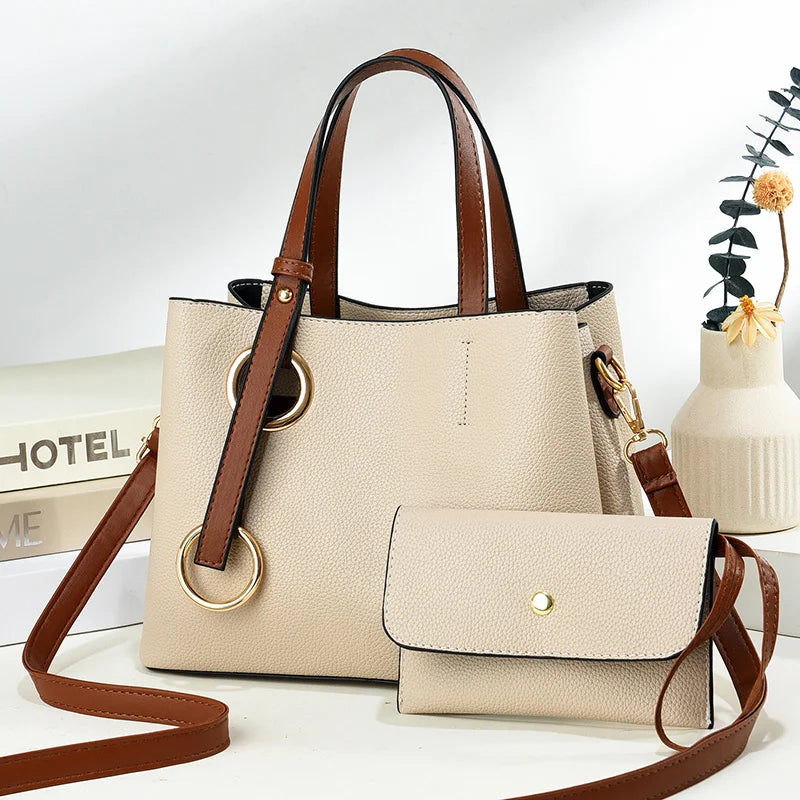 Customised logo Bags Women Handbags Ladies Women Handbag Sets Leather PU Women's Shoulder Bags Handbags