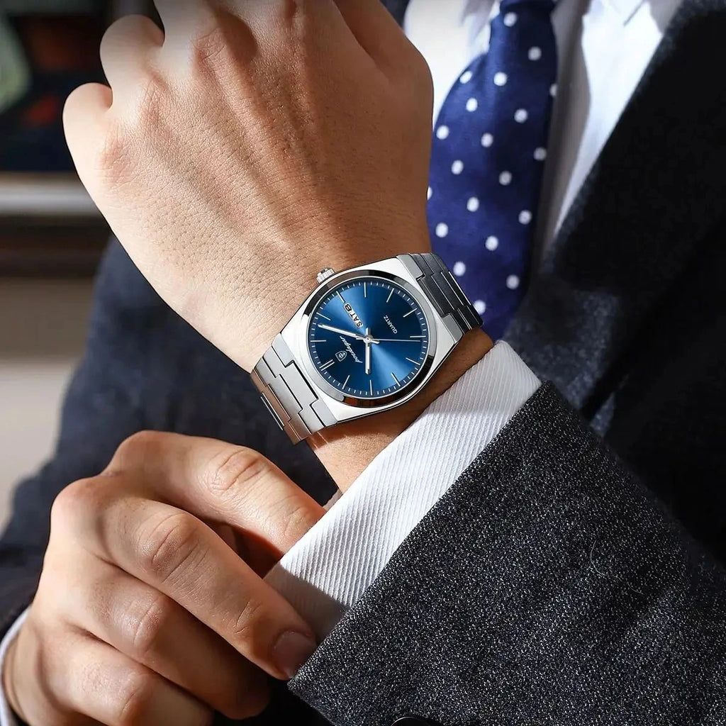 New POEDAGAR Luxury Watch for Men Waterproof Luminous Date Week Stainless Steel Quartz Watch Casual Men's Watches Male Clock 930