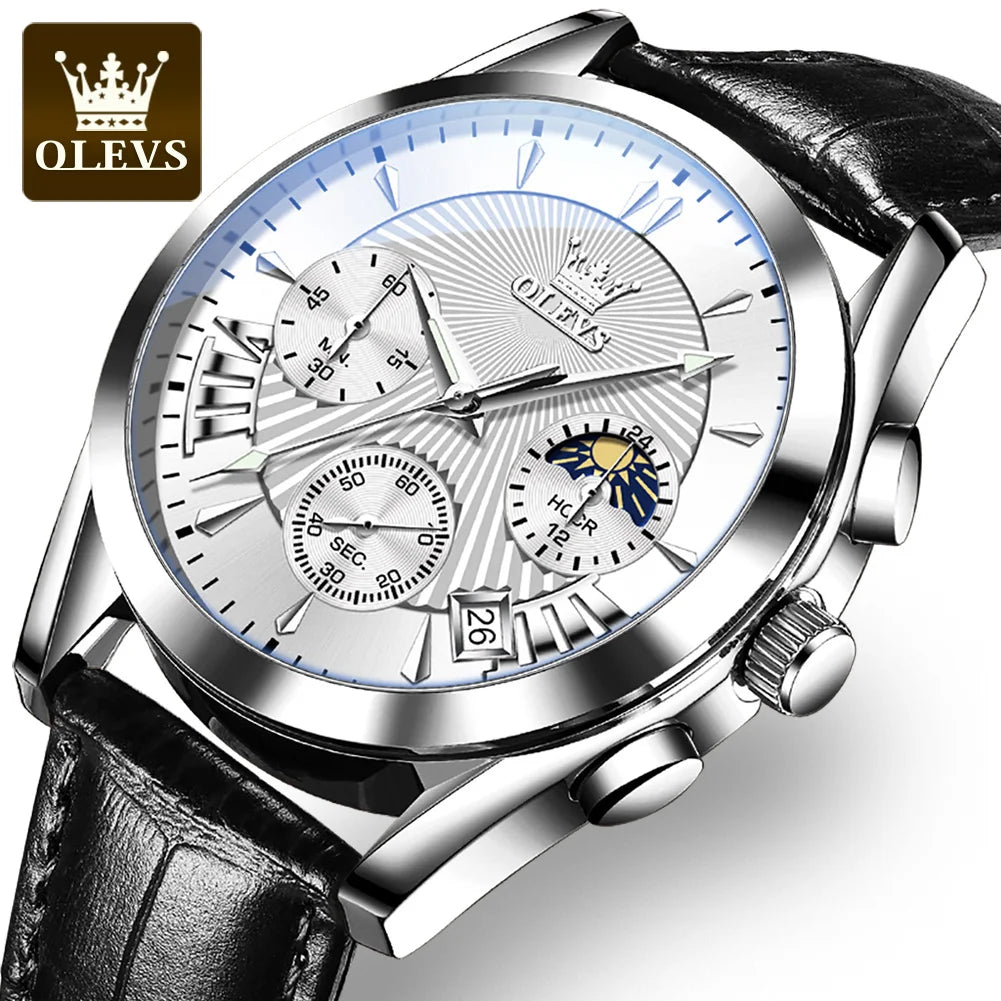 Good Price Factory Customize Private Label Luxury Men's Watches Wrist Leather Wristwatches 2876 Quartz Watch for Men